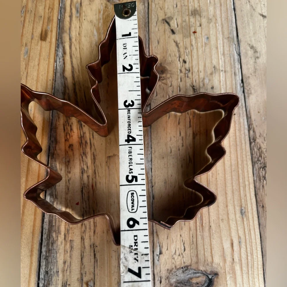 Copper Autumn Fall Leaf Cookie Cutter - Large, Sturdy!